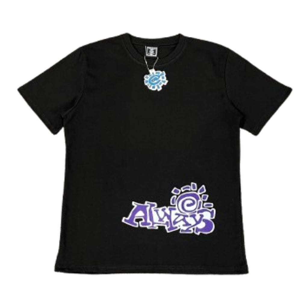 ADWYSD Always Purple Logo Black Tee (2) ADWYSD Always Purple Logo Black Tee