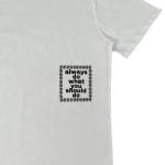 ADWYSD Front Logo Oversized White T-Shirt