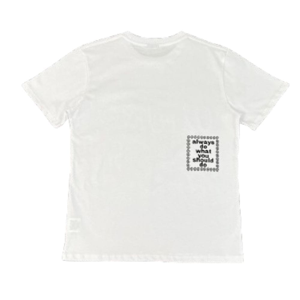 ADWYSD Front Logo Oversized White T-Shirt ADWYSD Front Logo Oversized White T-Shirt